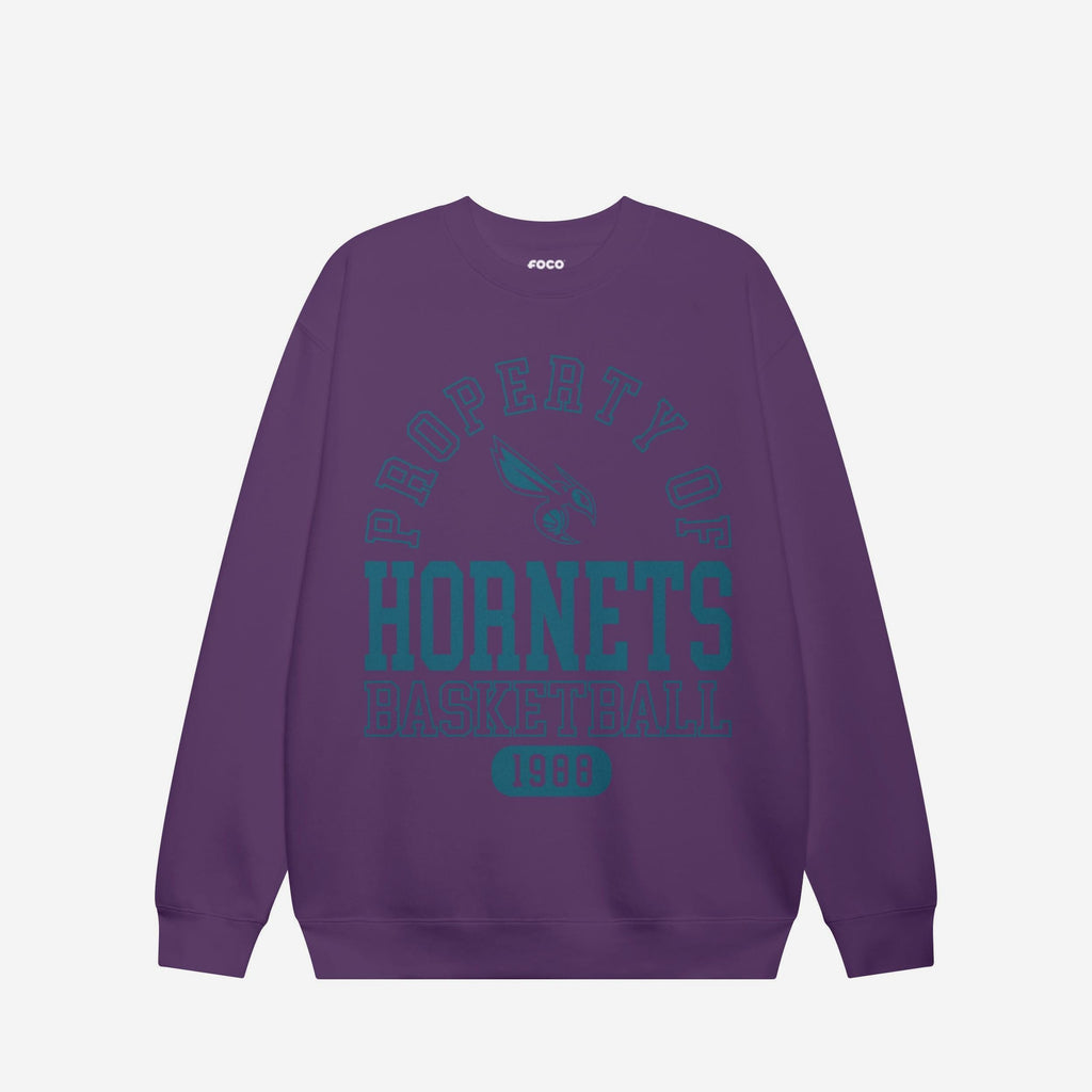 Charlotte Hornets Property Of Crew Neck Sweatshirt FOCO S - FOCO.com