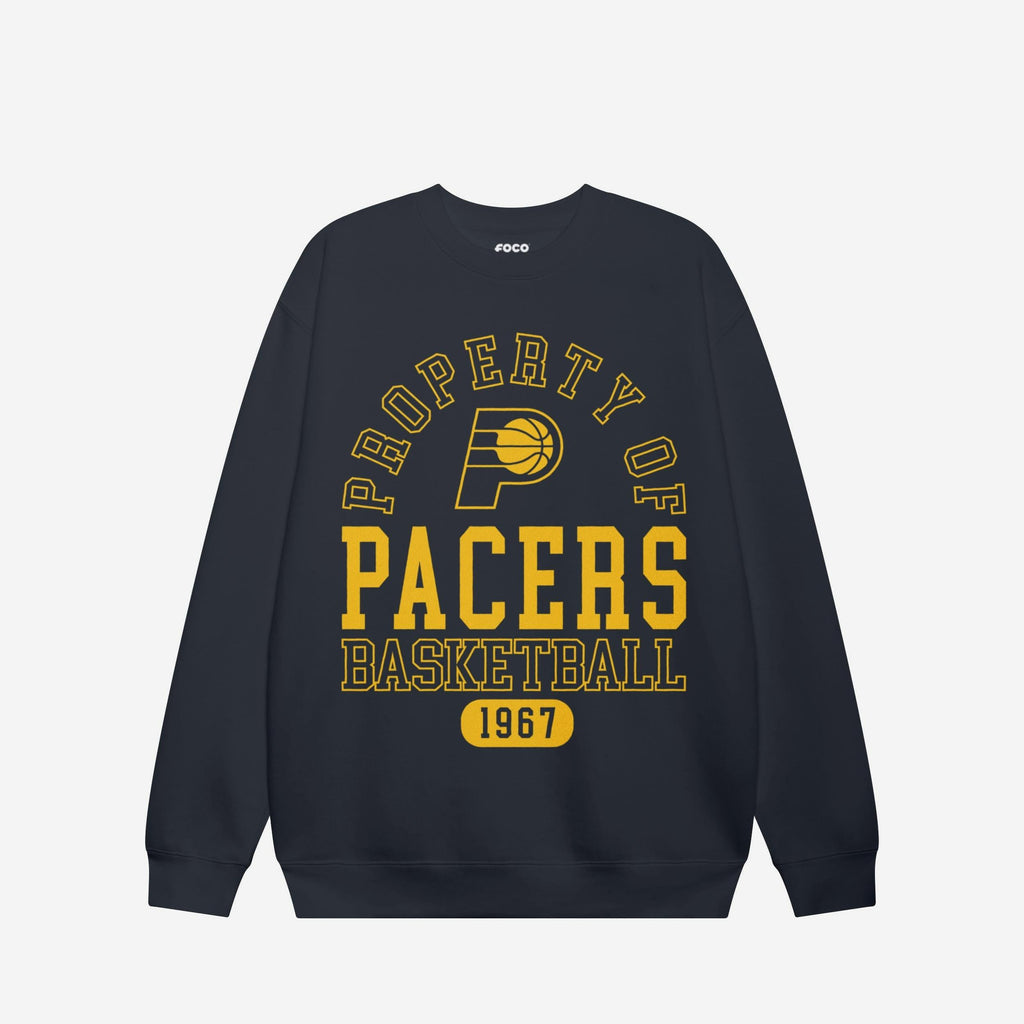 Indiana Pacers Property Of Crew Neck Sweatshirt FOCO S - FOCO.com