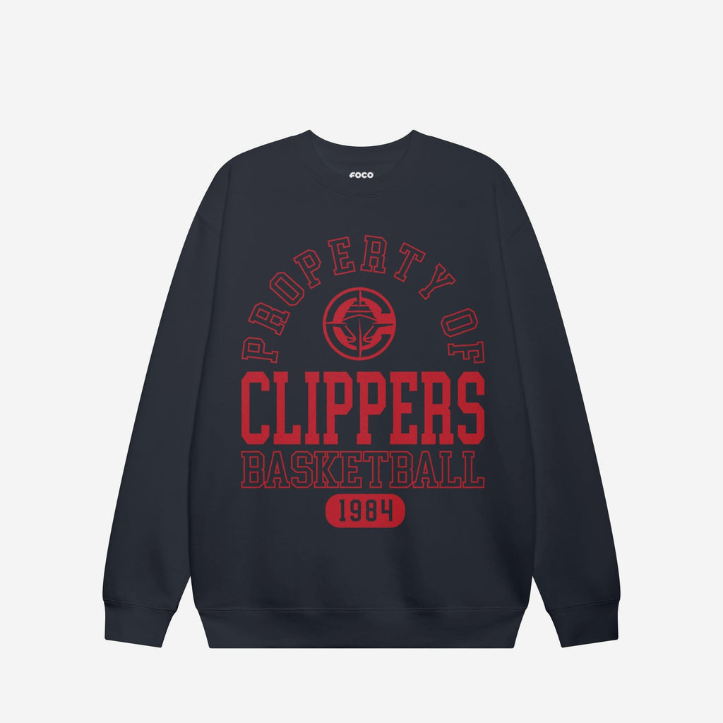 Los Angeles Clippers Property Of Crew Neck Sweatshirt FOCO S - FOCO.com