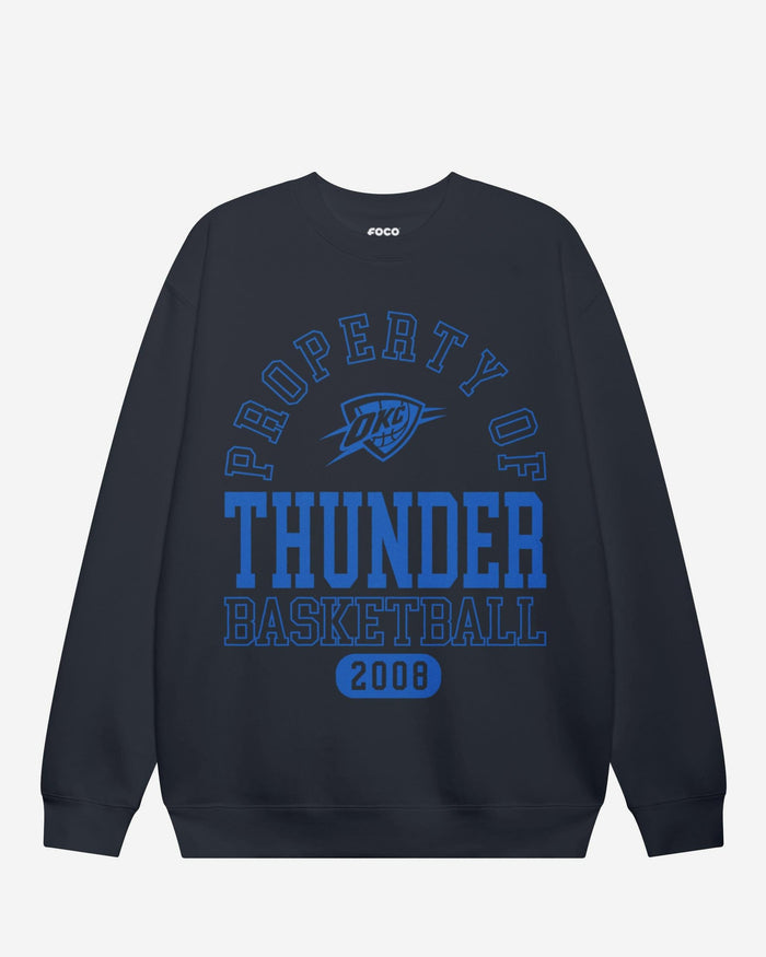 Oklahoma City Thunder Property Of Crew Neck Sweatshirt FOCO S - FOCO.com