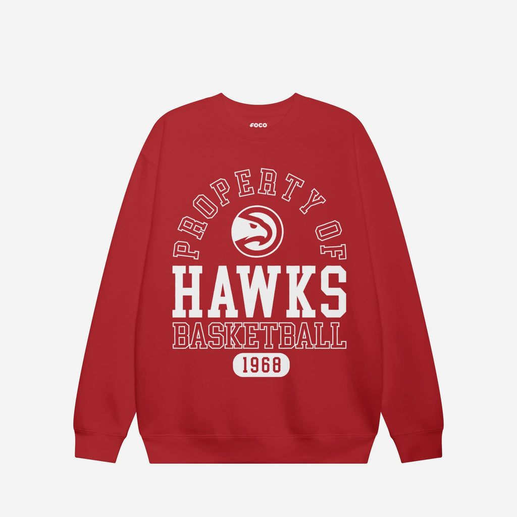 Atlanta Hawks Property Of Crew Neck Sweatshirt FOCO S - FOCO.com