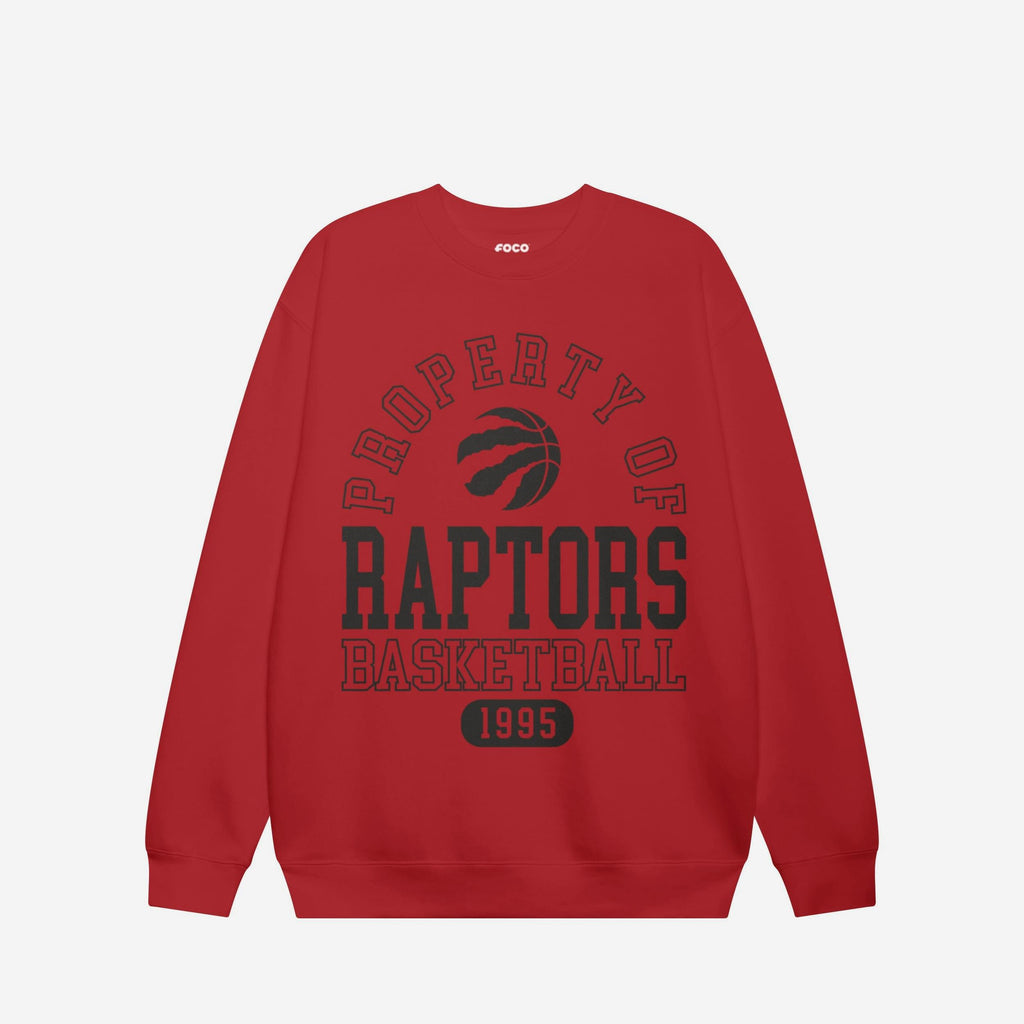 Toronto Raptors Property Of Crew Neck Sweatshirt FOCO S - FOCO.com