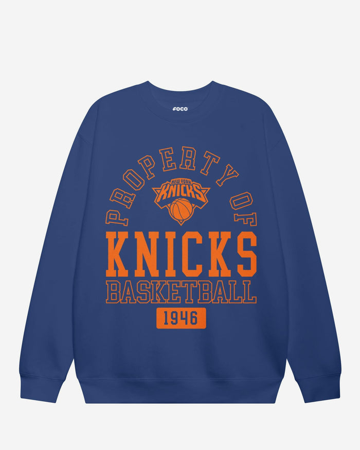 New York Knicks Property Of Crew Neck Sweatshirt FOCO S - FOCO.com