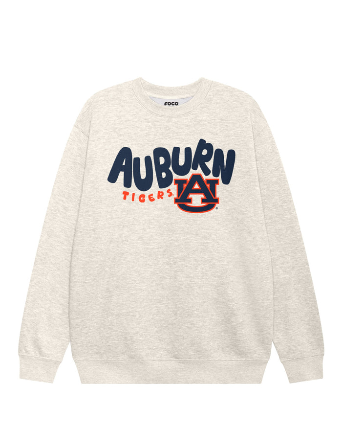 Auburn Tigers Bubble Crew Neck Sweatshirt FOCO S - FOCO.com