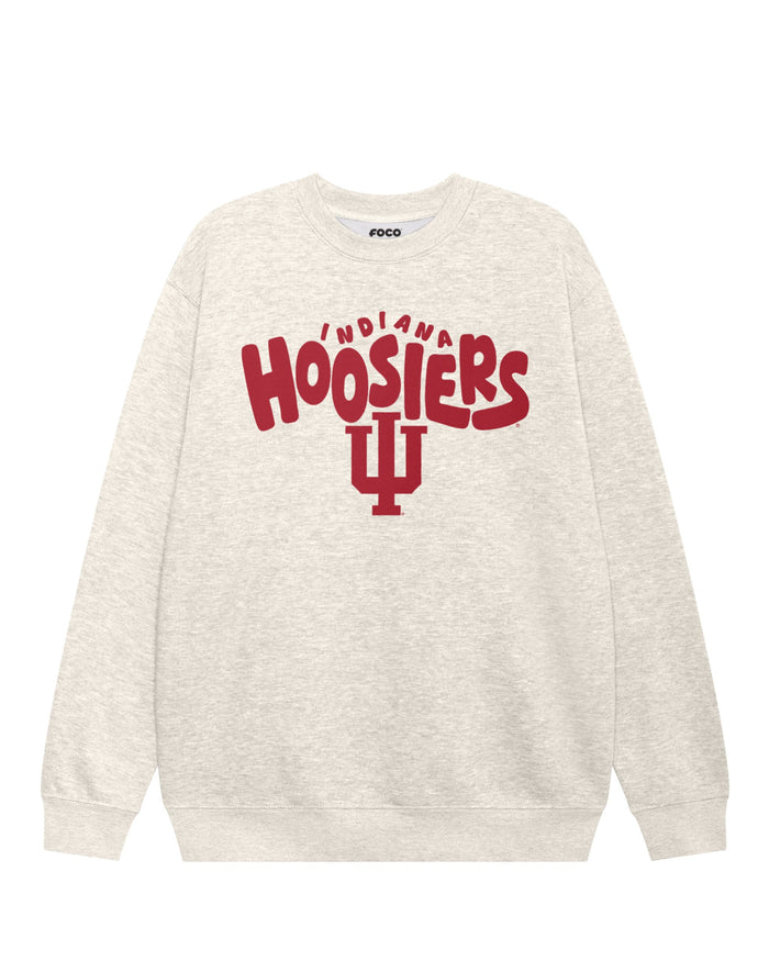 Indiana Hoosiers Bubble Crew Neck Sweatshirt FOCO S - FOCO.com