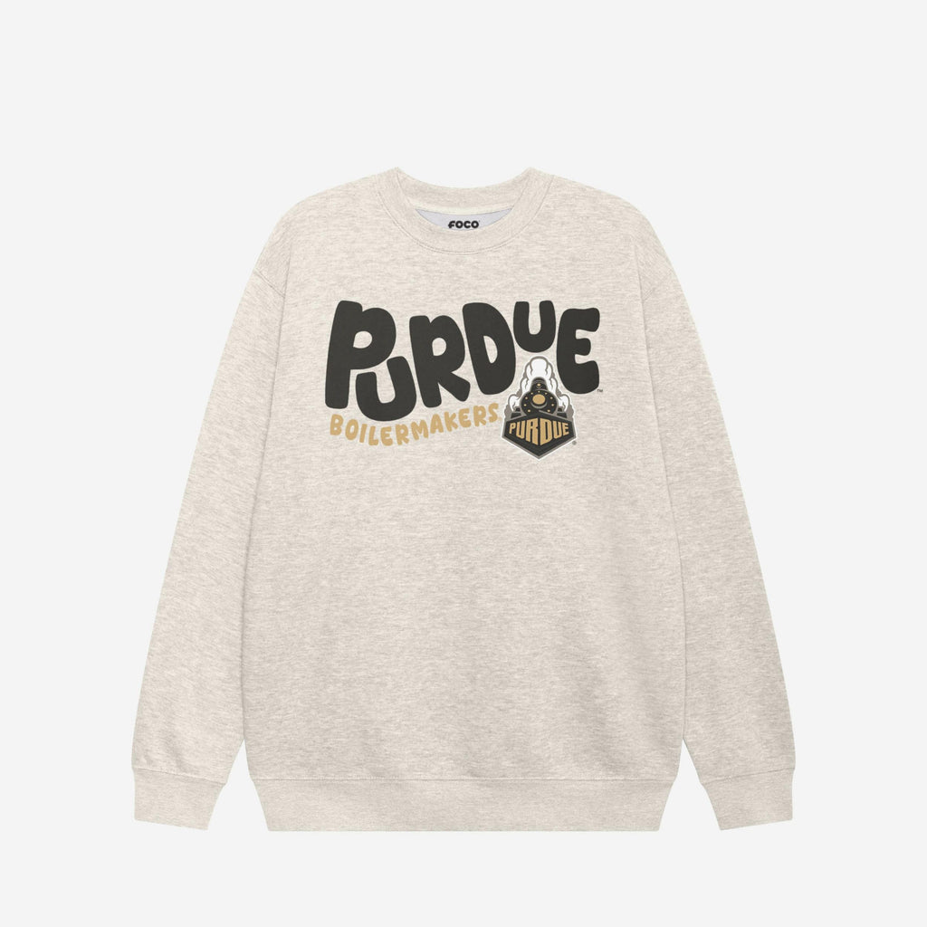 Purdue Boilermakers Bubble Crew Neck Sweatshirt FOCO S - FOCO.com
