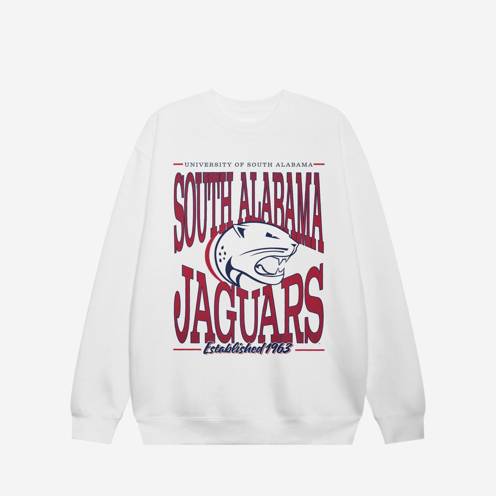 South Alabama Jaguars Diamond Dynasty Crew Neck Sweatshirt FOCO S - FOCO.com