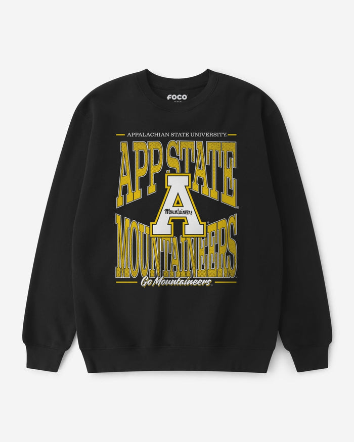 Appalachian State Mountaineers Diamond Dynasty Crew Neck Sweatshirt FOCO S - FOCO.com