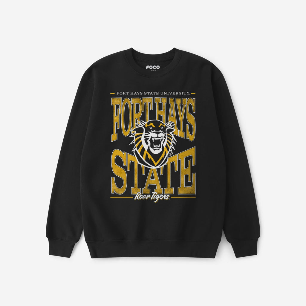 Fort Hays State Tigers Diamond Dynasty Crew Neck Sweatshirt FOCO S - FOCO.com