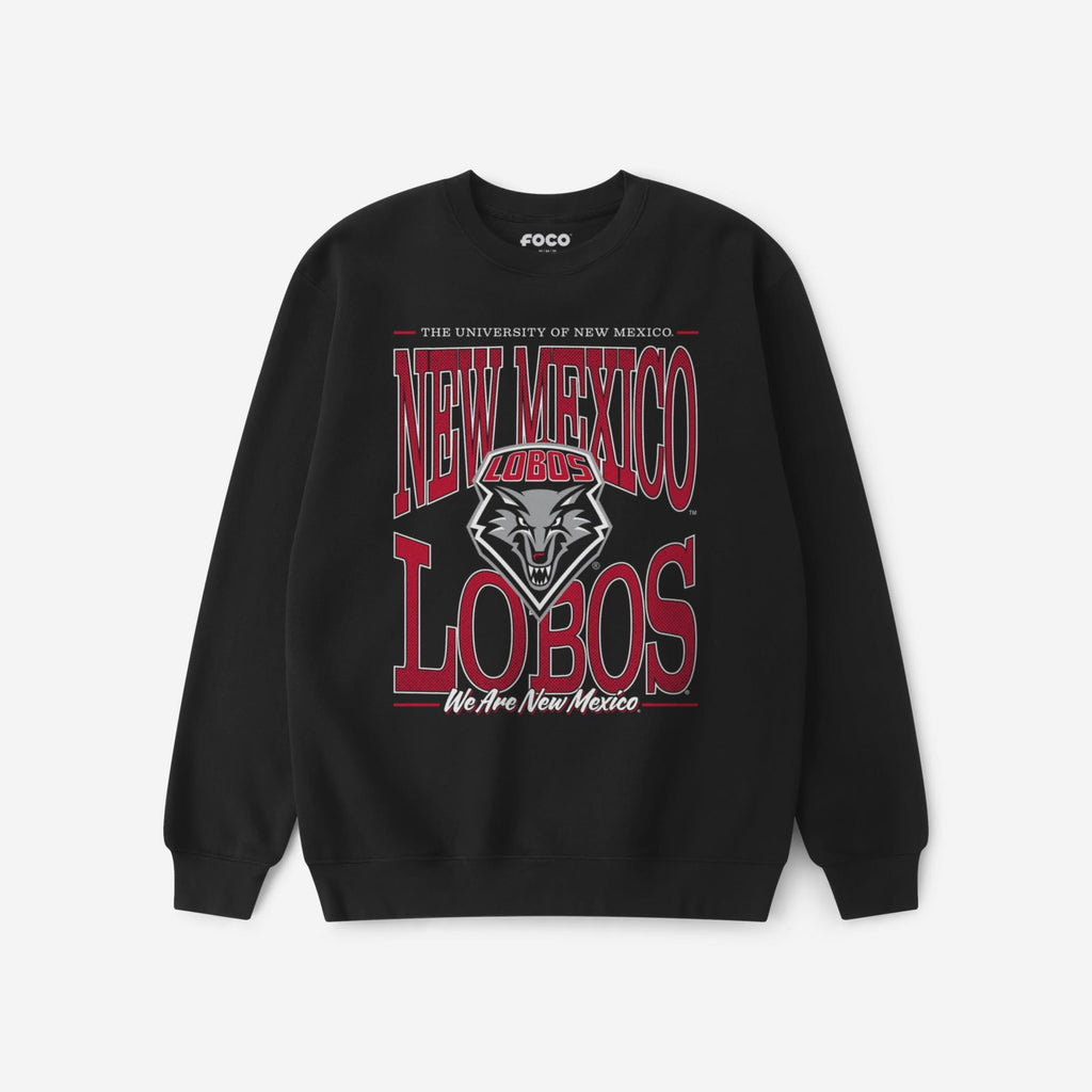 New Mexico Lobos Diamond Dynasty Crew Neck Sweatshirt FOCO S - FOCO.com