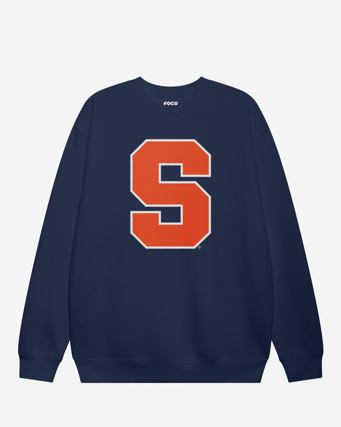 Syracuse Orange Primary Logo Crew Neck Sweatshirt FOCO Navy S - FOCO.com