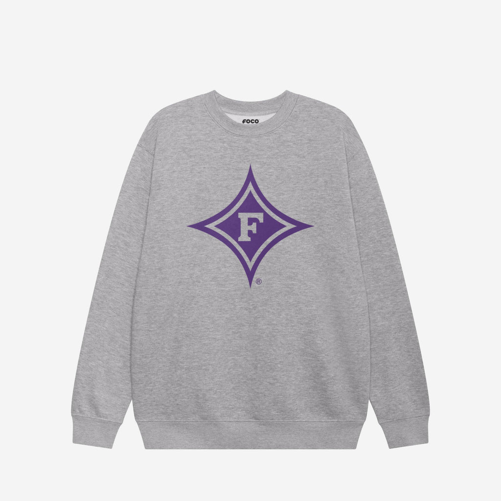 Furman Paladins Primary Logo Crew Neck Sweatshirt FOCO Athletic Heather S - FOCO.com