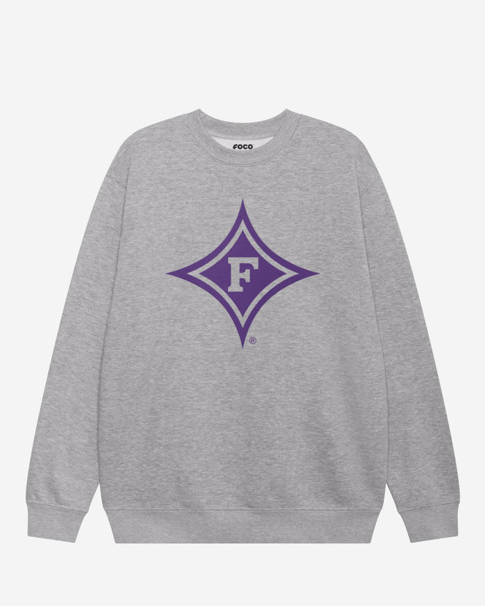 Furman Paladins Primary Logo Crew Neck Sweatshirt FOCO Athletic Heather S - FOCO.com