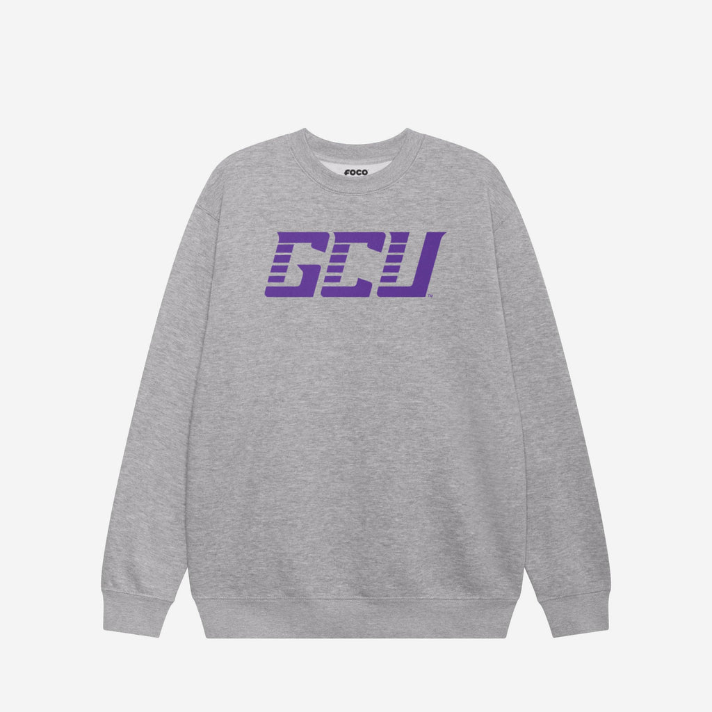 Grand Canyon Antelopes Primary Logo Crew Neck Sweatshirt FOCO Athletic Heather S - FOCO.com