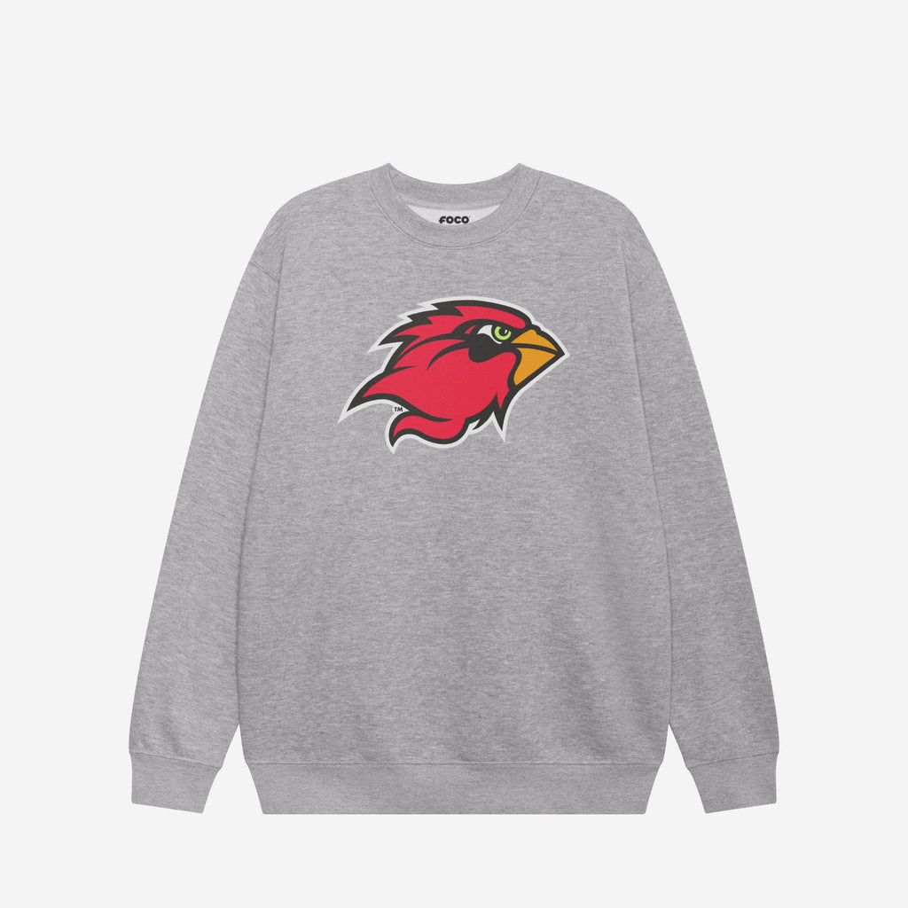 Lamar Cardinals Primary Logo Crew Neck Sweatshirt FOCO Athletic Heather S - FOCO.com
