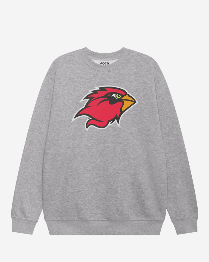 Lamar Cardinals Primary Logo Crew Neck Sweatshirt FOCO Athletic Heather S - FOCO.com