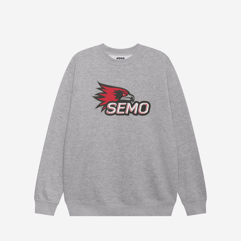 Southeast Missouri State Redhawks Primary Logo Crew Neck Sweatshirt FOCO Athletic Heather S - FOCO.com