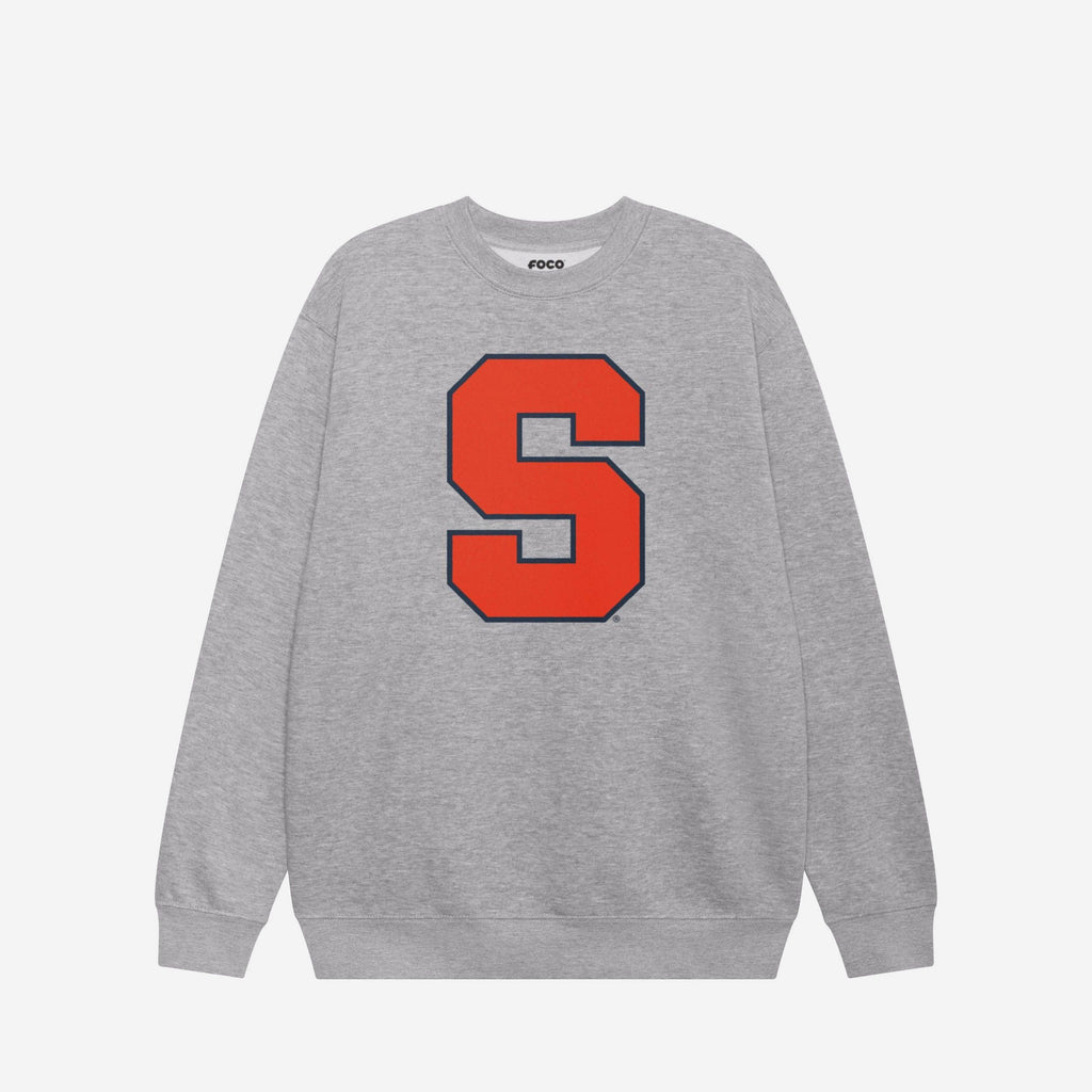 Syracuse Orange Primary Logo Crew Neck Sweatshirt FOCO Athletic Heather S - FOCO.com