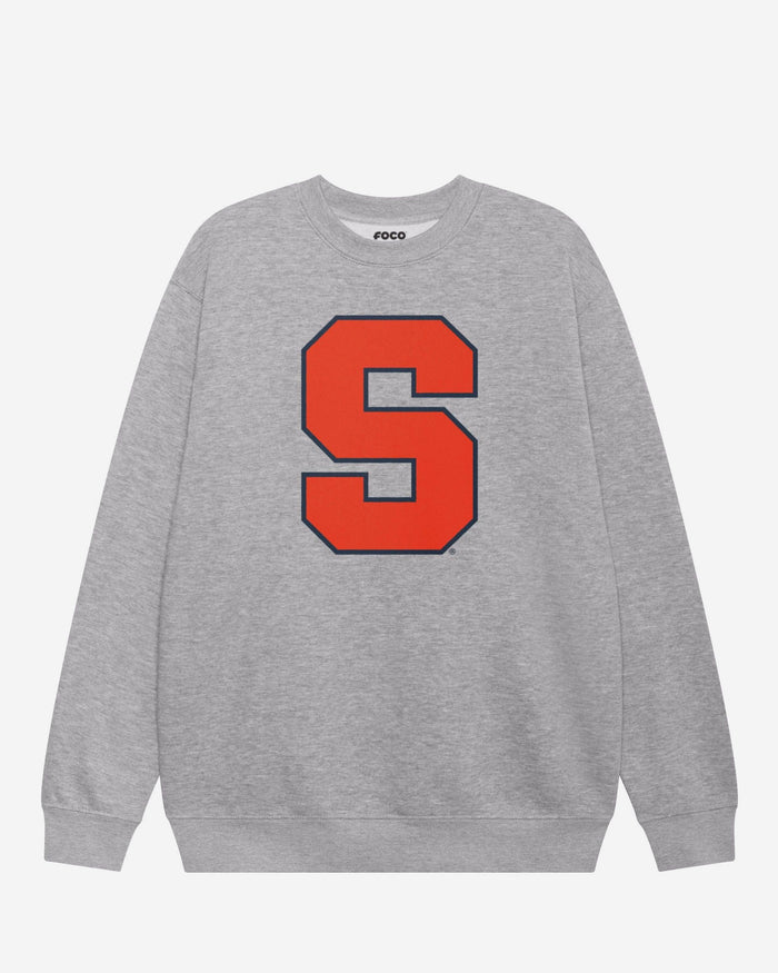 Syracuse Orange Primary Logo Crew Neck Sweatshirt FOCO Athletic Heather S - FOCO.com