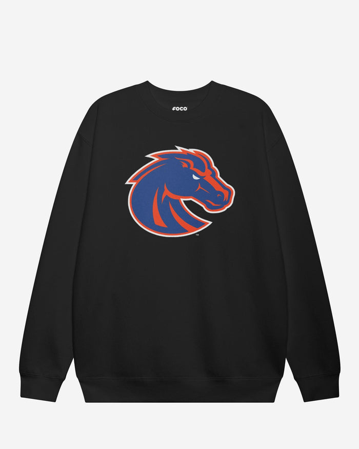 Boise State Broncos Primary Logo Crew Neck Sweatshirt FOCO Black S - FOCO.com