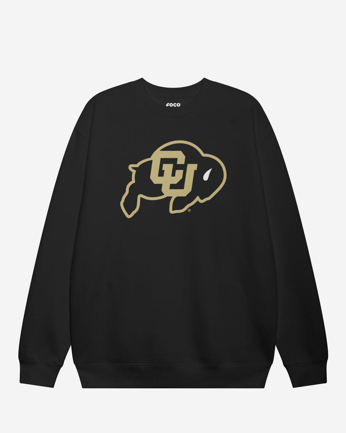 Colorado Buffaloes Primary Logo Crew Neck Sweatshirt FOCO Black S - FOCO.com