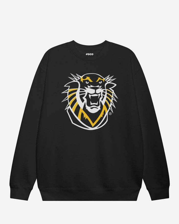 Fort Hays State Tigers Primary Logo Crew Neck Sweatshirt FOCO Black S - FOCO.com