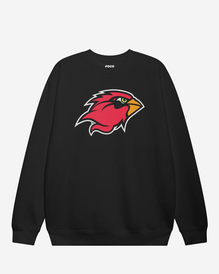 Lamar Cardinals Primary Logo Crew Neck Sweatshirt FOCO Black S - FOCO.com