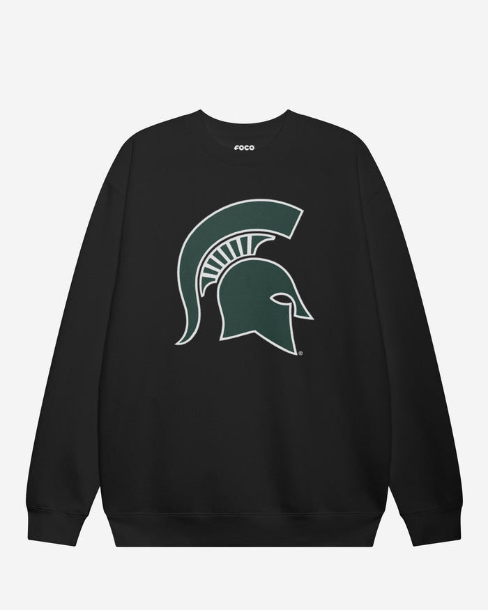 Michigan State Spartans Primary Logo Crew Neck Sweatshirt FOCO Black S - FOCO.com