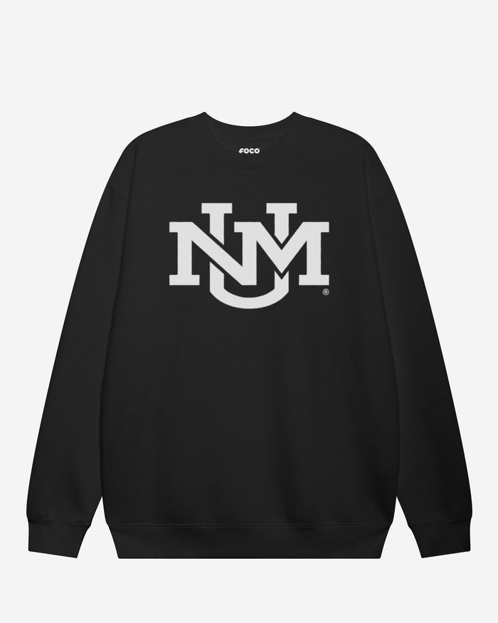 New Mexico Lobos Primary Logo Crew Neck Sweatshirt FOCO Black S - FOCO.com