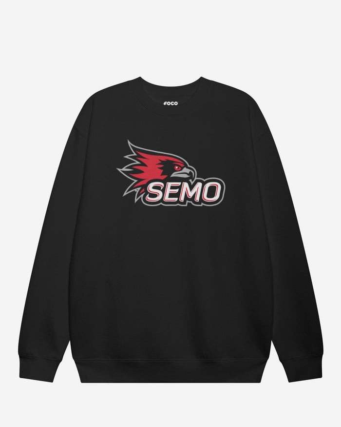 Southeast Missouri State Redhawks Primary Logo Crew Neck Sweatshirt FOCO Black S - FOCO.com