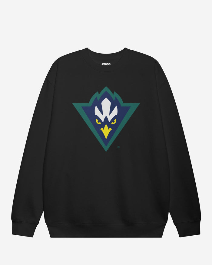 UNC Wilmington Seahawks Primary Logo Crew Neck Sweatshirt FOCO Black S - FOCO.com