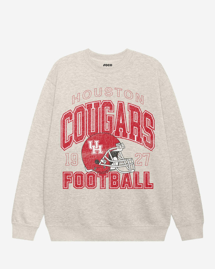 Houston Cougars Varsity Crew Neck Sweatshirt FOCO S - FOCO.com