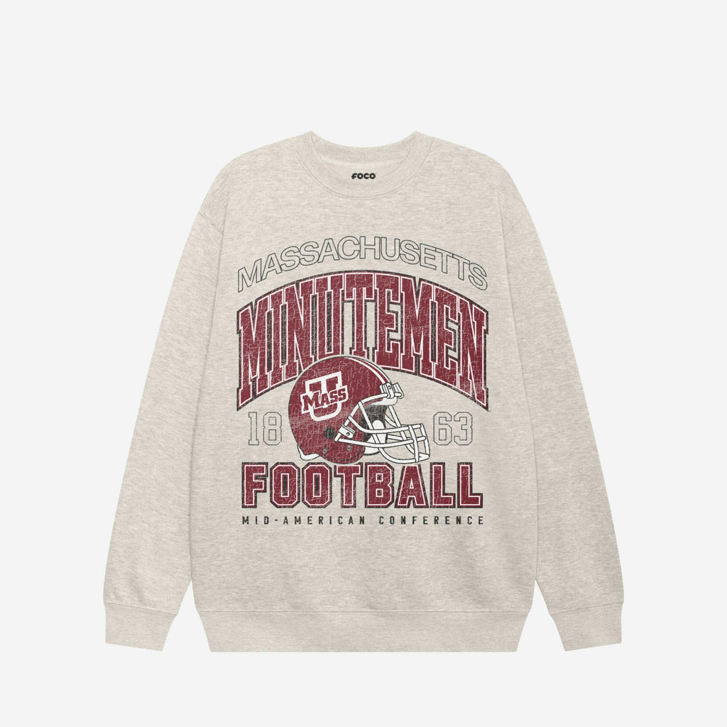 UMass Minutemen Varsity Crew Neck Sweatshirt FOCO S - FOCO.com