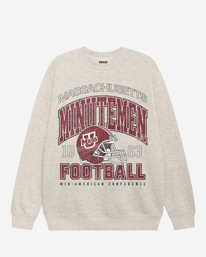 UMass Minutemen Varsity Crew Neck Sweatshirt FOCO S - FOCO.com