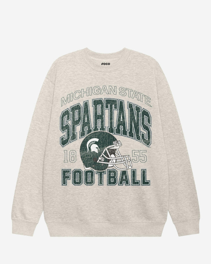 Michigan State Spartans Varsity Crew Neck Sweatshirt FOCO S - FOCO.com