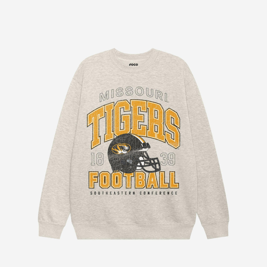 Missouri Tigers Varsity Crew Neck Sweatshirt FOCO S - FOCO.com