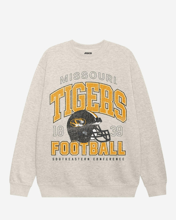 Missouri Tigers Varsity Crew Neck Sweatshirt FOCO S - FOCO.com