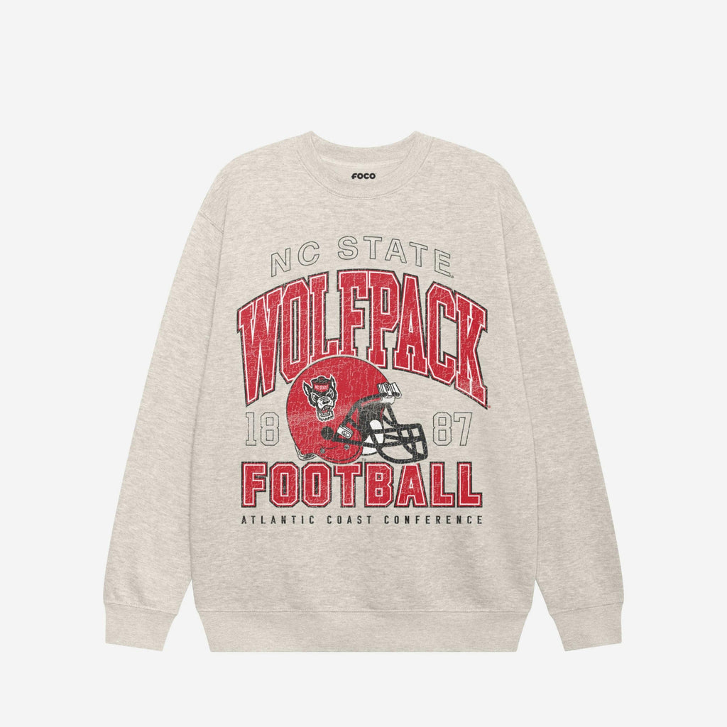 NC State Wolfpack Varsity Crew Neck Sweatshirt FOCO S - FOCO.com