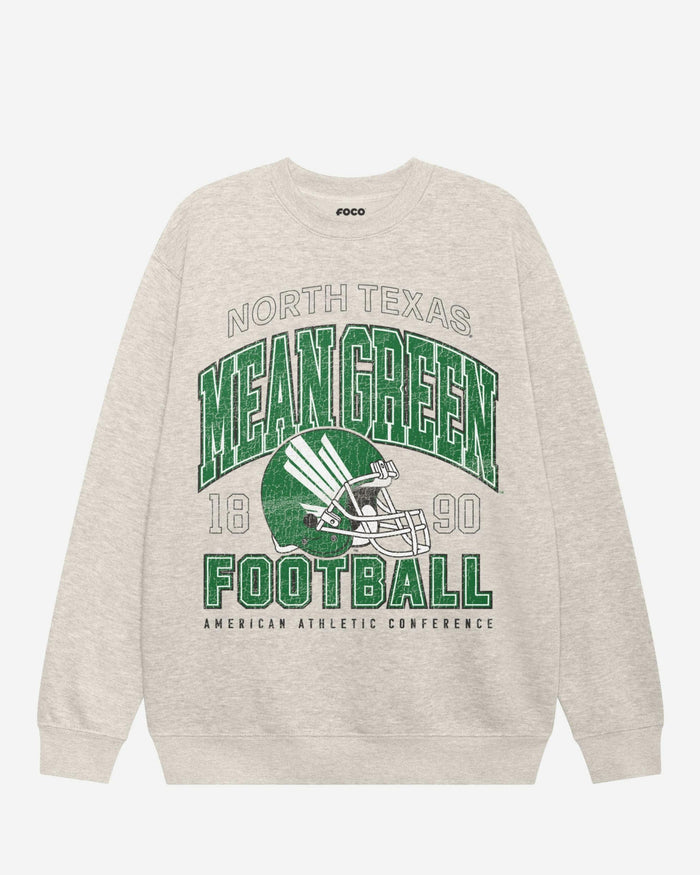 North Texas Mean Green Varsity Crew Neck Sweatshirt FOCO S - FOCO.com