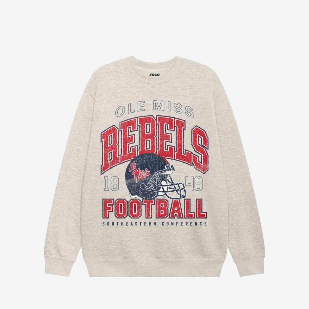 Ole Miss Rebels Varsity Crew Neck Sweatshirt FOCO S - FOCO.com
