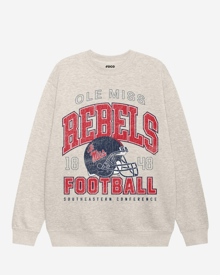 Ole Miss Rebels Varsity Crew Neck Sweatshirt FOCO S - FOCO.com