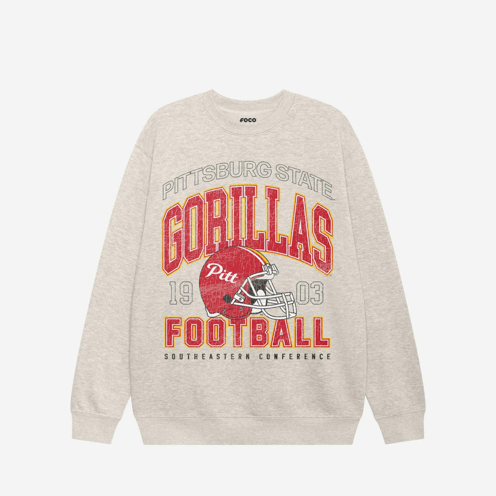 Pittsburg State Gorillas Varsity Crew Neck Sweatshirt FOCO S - FOCO.com