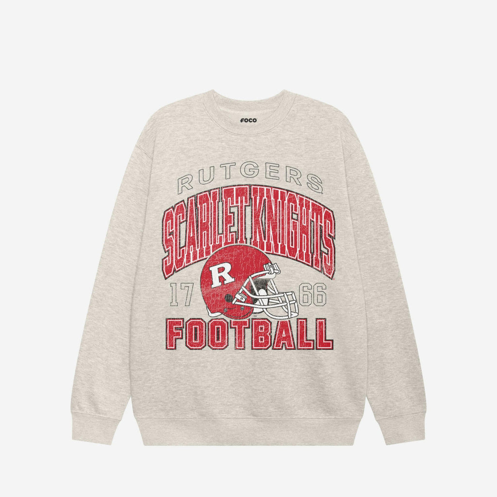 Rutgers Scarlet Knights Varsity Crew Neck Sweatshirt FOCO S - FOCO.com