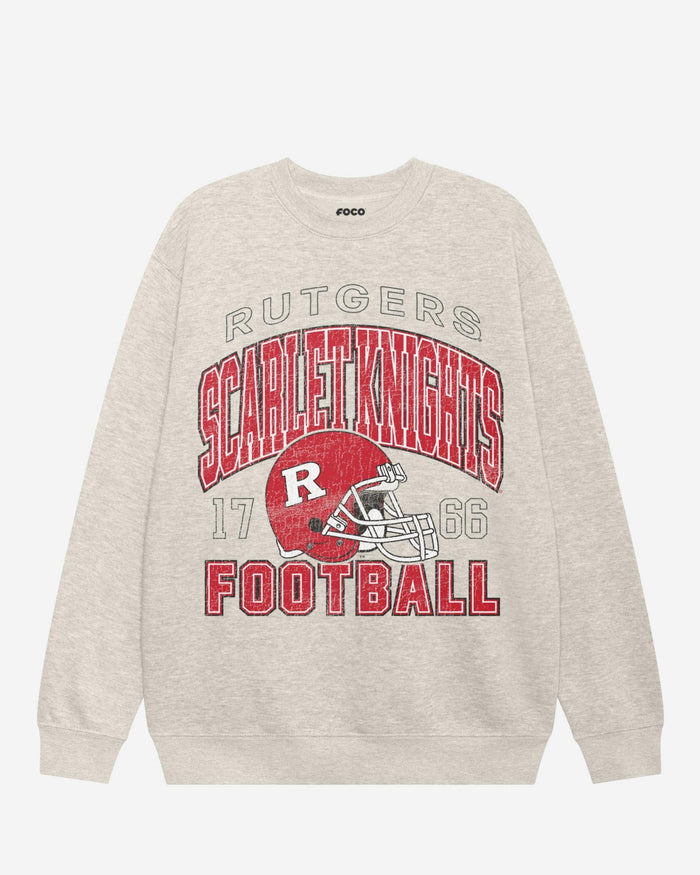 Rutgers Scarlet Knights Varsity Crew Neck Sweatshirt FOCO S - FOCO.com