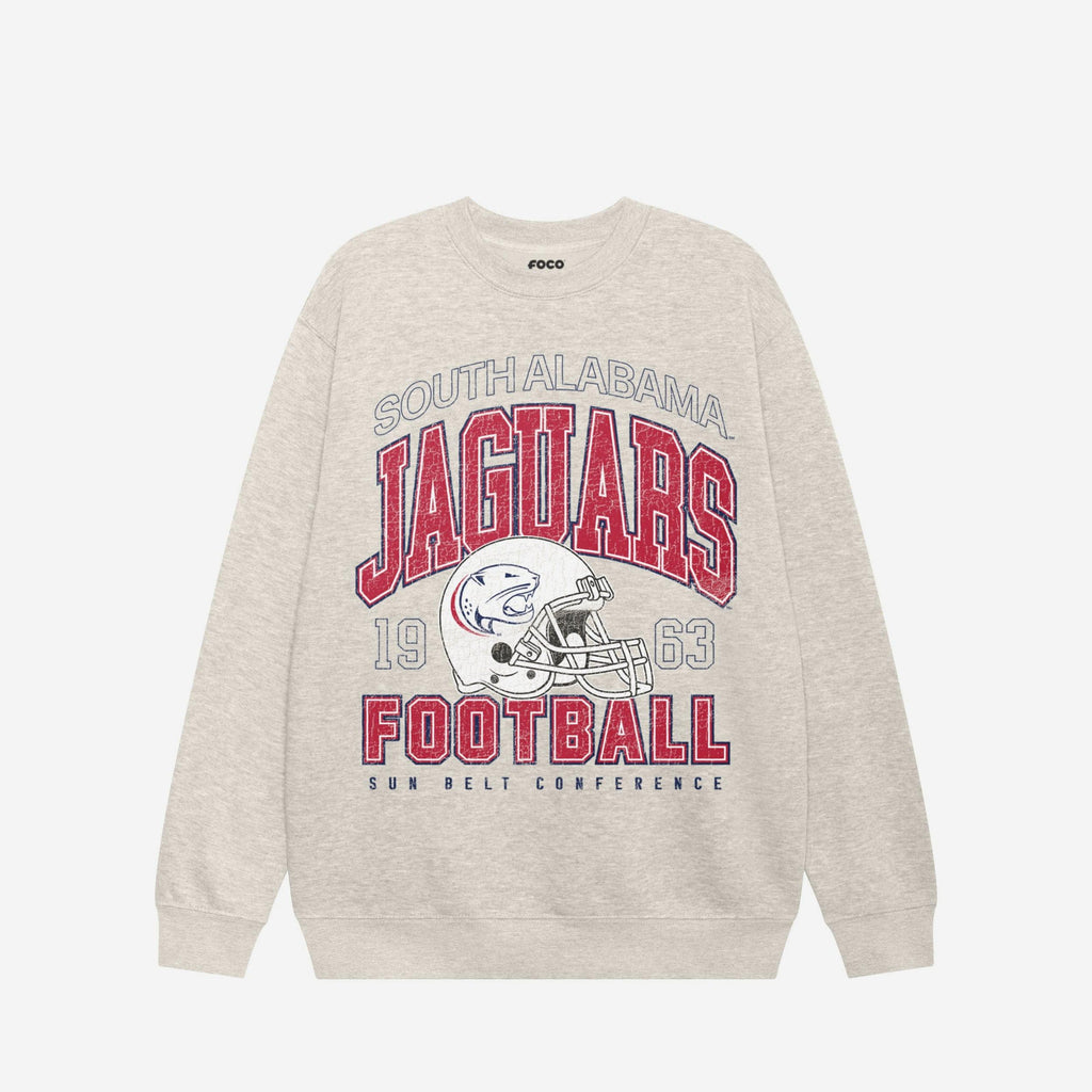 South Alabama Jaguars Varsity Crew Neck Sweatshirt FOCO S - FOCO.com