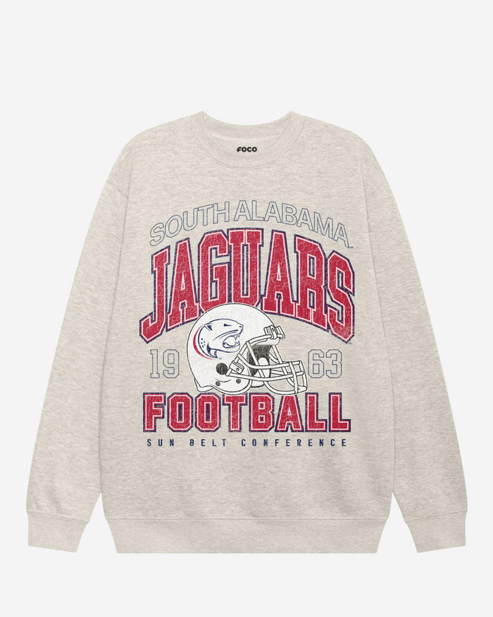 South Alabama Jaguars Varsity Crew Neck Sweatshirt FOCO S - FOCO.com