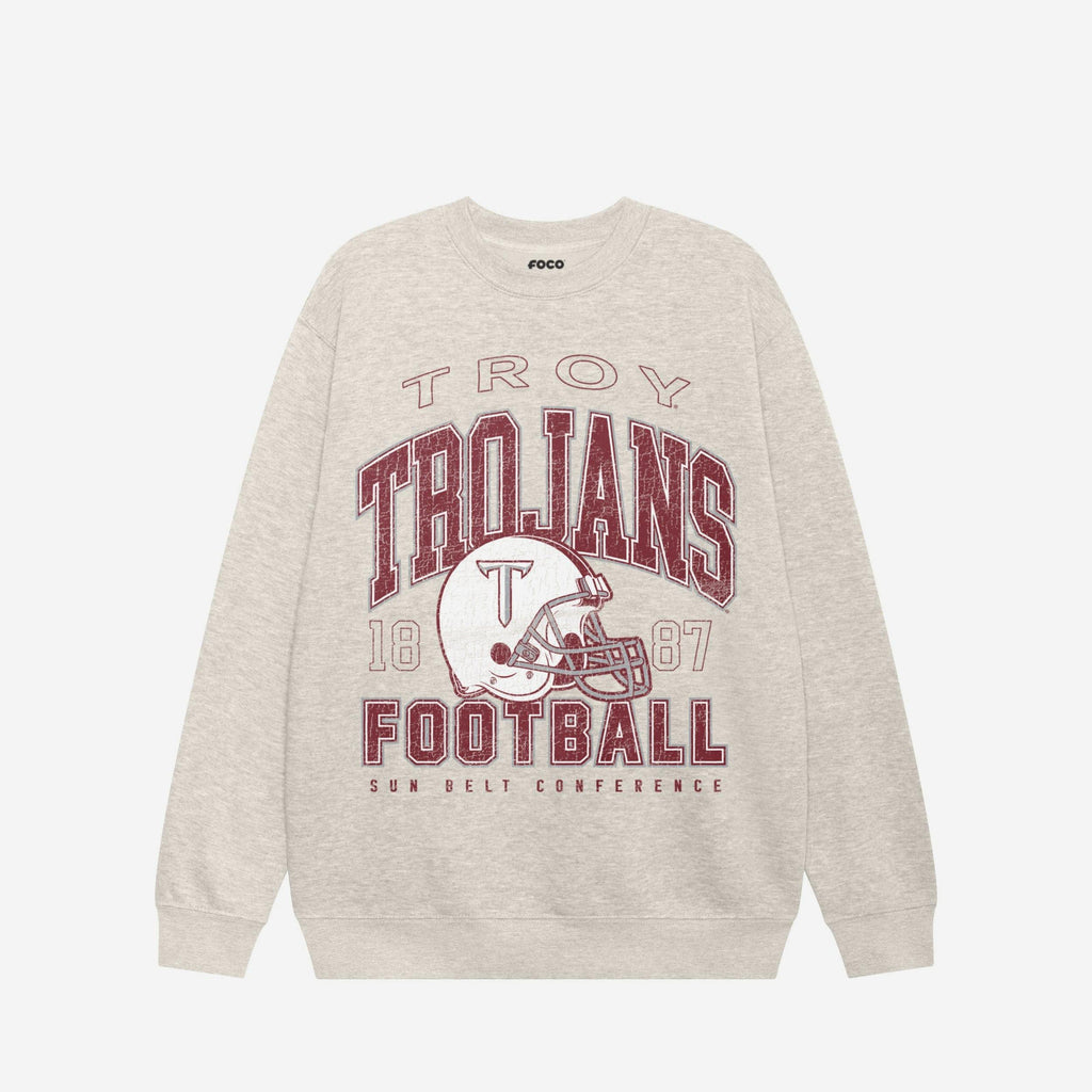 Troy Trojans Varsity Crew Neck Sweatshirt FOCO S - FOCO.com