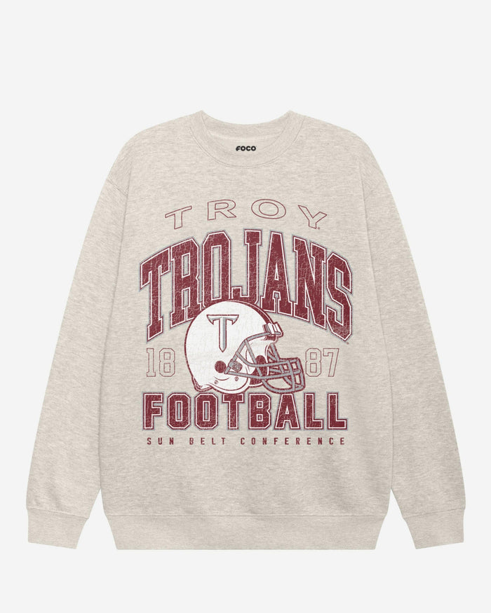 Troy Trojans Varsity Crew Neck Sweatshirt FOCO S - FOCO.com