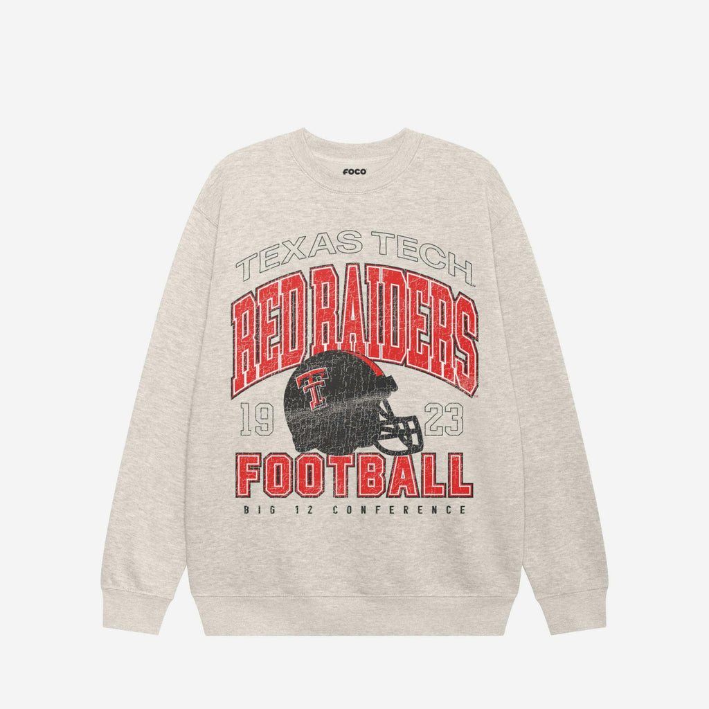 Texas Tech Red Raiders Varsity Crew Neck Sweatshirt FOCO S - FOCO.com