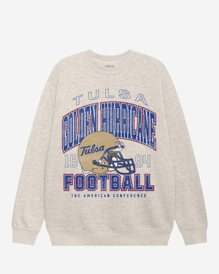 Tulsa Golden Hurricane Varsity Crew Neck Sweatshirt FOCO S - FOCO.com